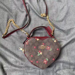 COACH Heart Shaped Chain Bag